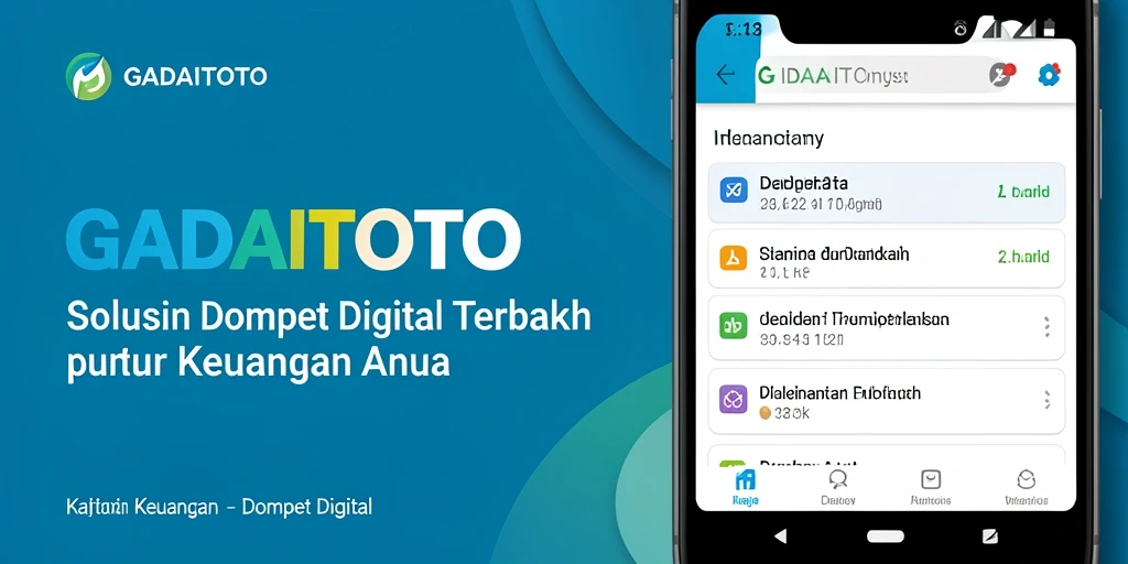 Tampilan antarmuka utama GADAITOTO yang modern dan user-friendly.