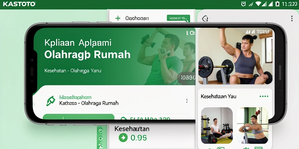 Antarmuka KASTOTO yang modern dan fungsional untuk olahraga di rumah.