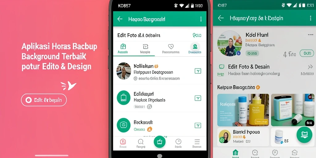 Antarmuka KO857 yang sederhana dan fungsional untuk hapus background.