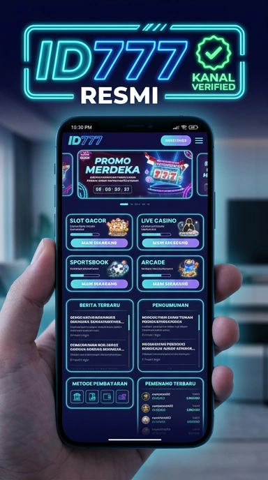 Tampilan kanal resmi id777